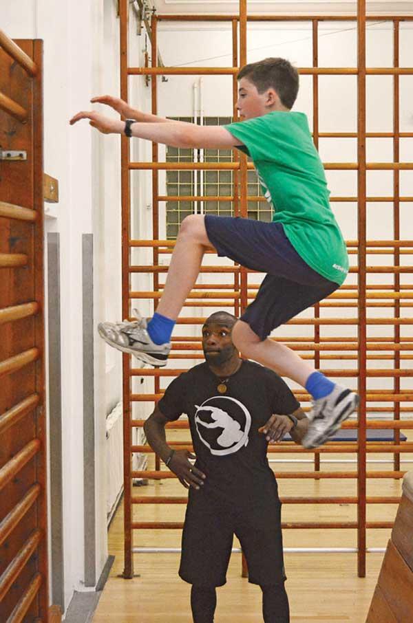 Foucan has made the Oxygen club in West Acton his base and says sport should be all about fun, play and freedom – especially for children