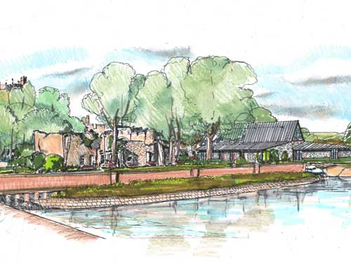 An artist's illustration of the proposed new Arundel Museum