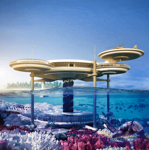 Underwater hotel project for Dubai