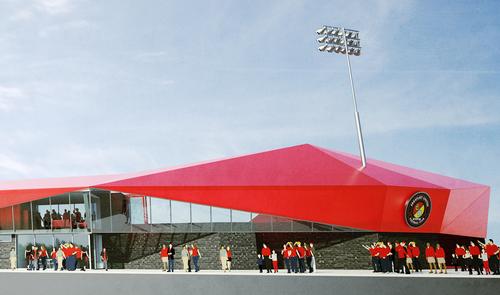 The stadium revamp has been designed by Alexander Sedgley