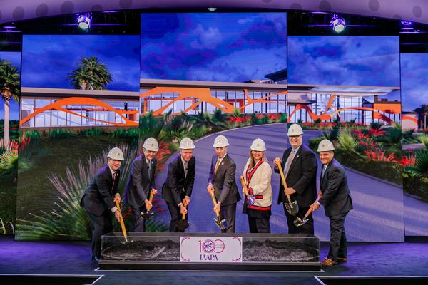 IAAPA officials mark the start of construction on the association’s new offices in Orlando, following relocation from Washington, DC