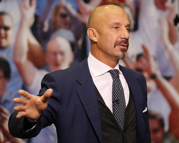 Gianluca Vialli, ex-Italy and Chelsea FC footballer and co-founder, Tifosy