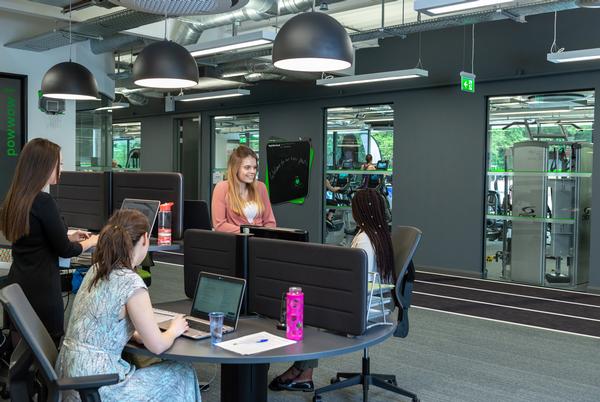 énergie's office space and on-site gym are closely integrated