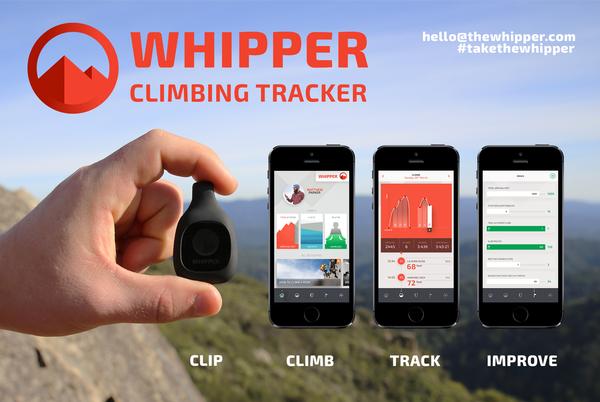 Whipper has been credited as the world’s first smart climbing tracker