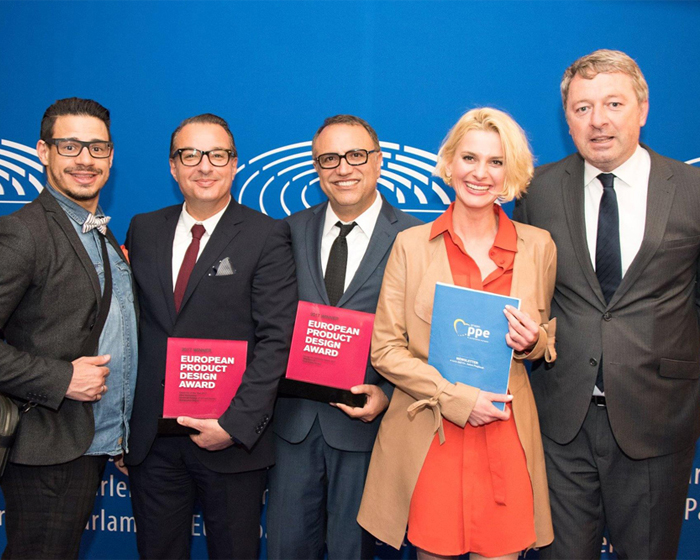 The winning RKF team at the award ceremony at the European Parliament / 