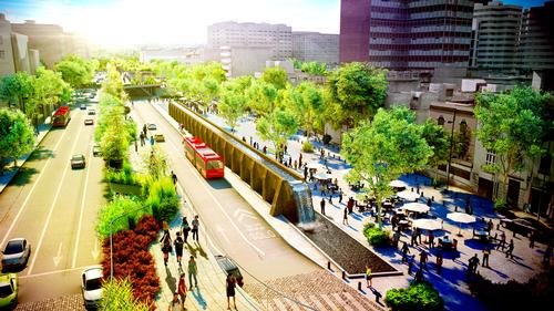 Local trees and plants will provide shade, mitigating the heat island effect common to urban areas.
