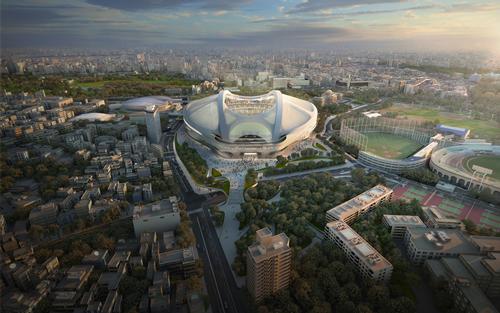 Tokyo’s new national stadium will be completed in May 2019 / Zaha Hadid Architects