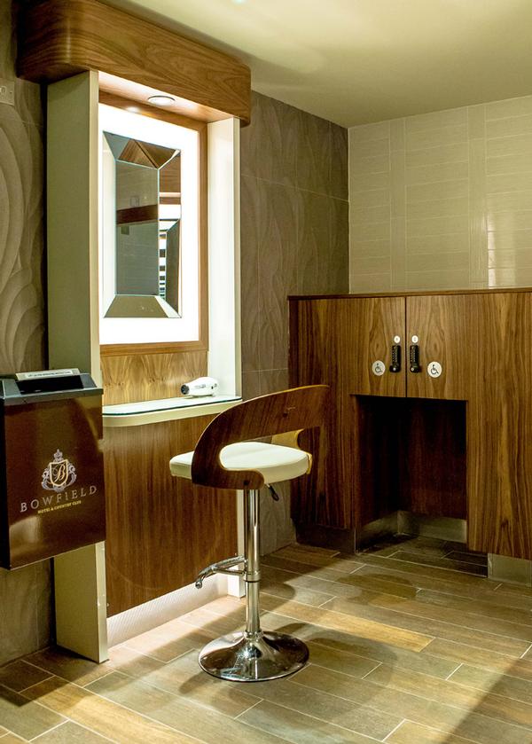 The hotel’s changing areas now have a very upmarket look