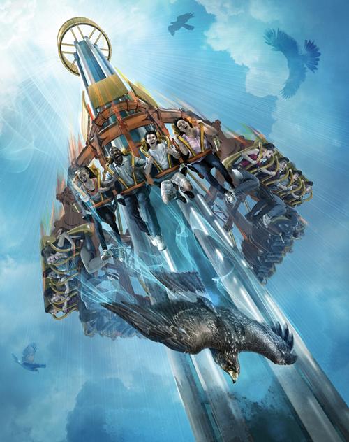 The ride includes five to six seconds of free-fall time at a speed of 60mp/h / Busch Gardens