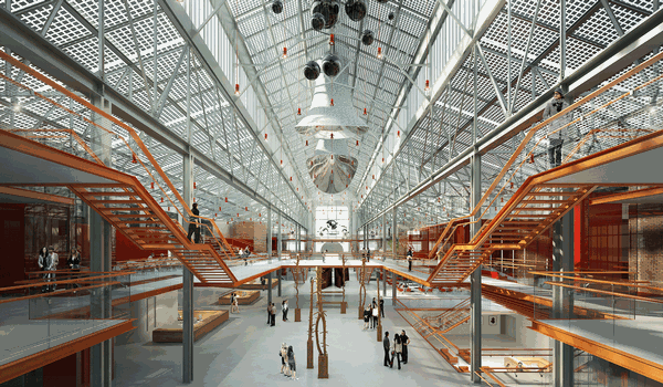 The main gallery will be built into the existing structure of the GES2 power station / PHOTO: RENZO PIANO BUILDING WORKSHOP
