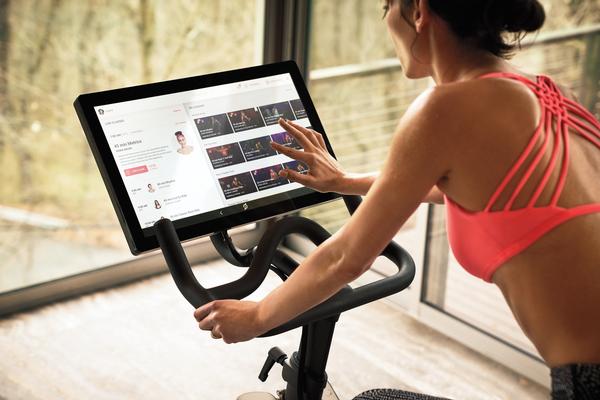 Members pay US$1,995 for the bike and US$39/month for live Peloton classes at home