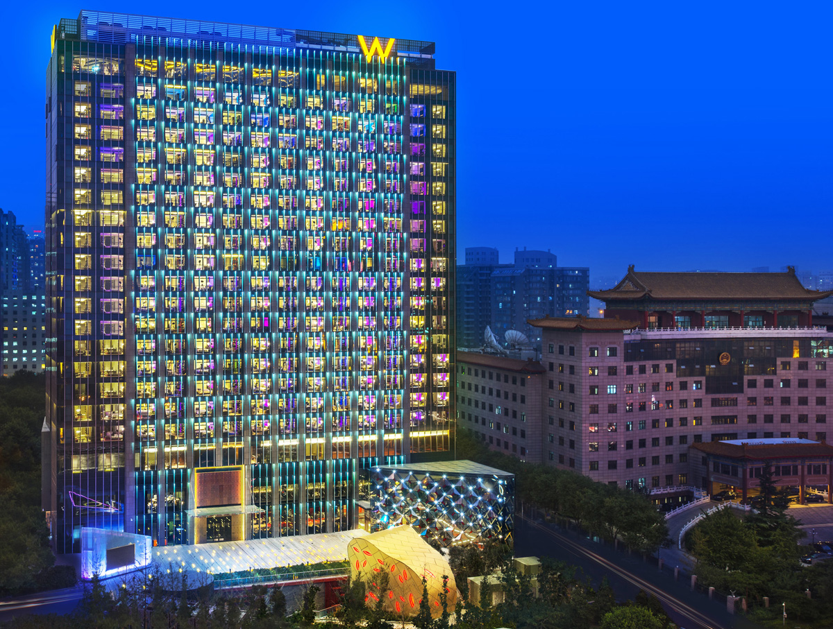 Exterior shot of the W Beijing – Chang’an / W Hotels Worldwide Exterior shot of the W Beijing – Chang’an / W Hotels Worldwide