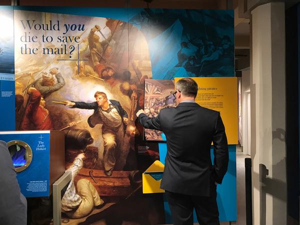 Exhibits in the Postal Museum illustrate the design culture at the Post Office