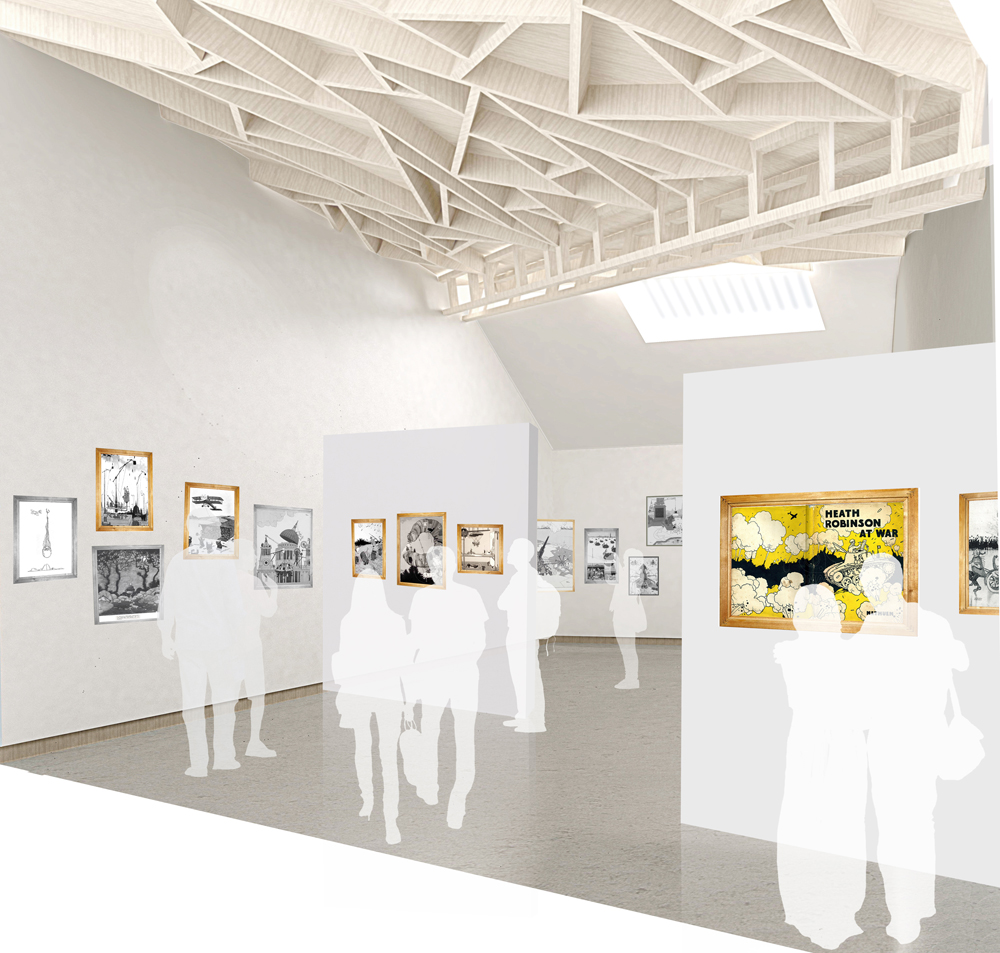 An artist's impression of the planned permanent gallery