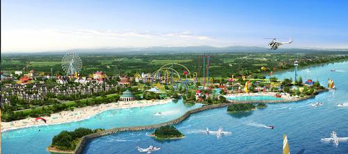 The mixed-use development in Haiyan, south of Shanghai, is expected to create more than 100,000 jobs / Six Flags