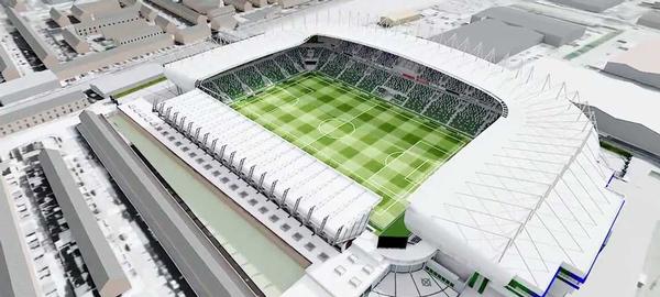 The stadium is scheduled to open in 2016