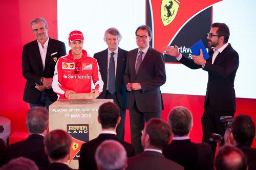Forumla One driver Sebastian Vettel was on-hand at the ground-breaking ceremony / PortaVentura