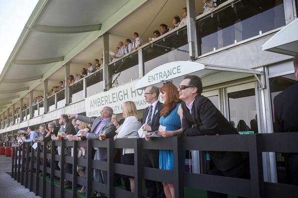 The temporary spectator structures provided nearly 6,000 seats for racegoers