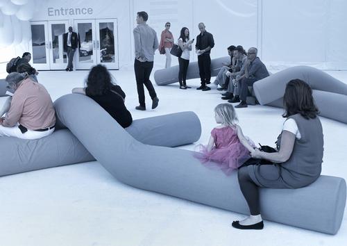 Snarkitecture's 'Bend', one of the installations in the exhibition / Markus Haugg
