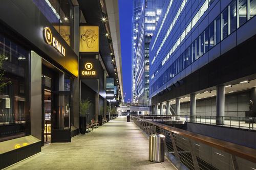 The restaurant is located in Canary Wharf / DesignLSM