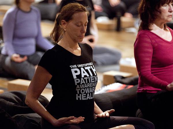Donna Karan meditates: The fashion designer has long been an advocate of complementary therapies