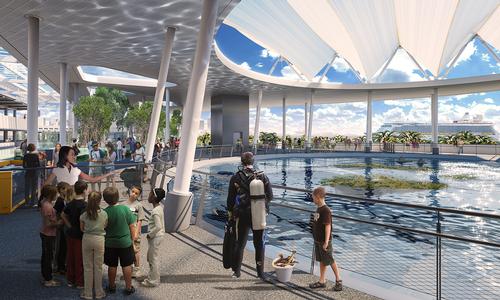London-based Grimshaw Architects worked on the design of the new museum / Frost Museum of Science