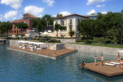 The hotel is located in the surroundings of the Park Forest next to the sea / Freya