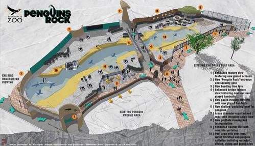 The plans for Edinburgh Zoo's new penguin enclosure