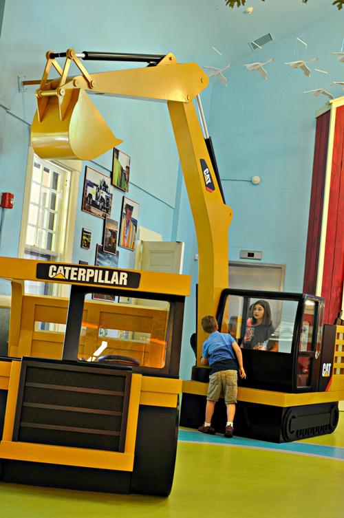 In the PlayHouse’s construction exhibit, children will donn hard hats and tool belts, taking up the role of a builder / Jack Rouse Associates 