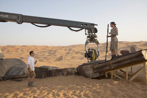 The Jakku scenes were shot in the Liwa desert, 200km south of Abu Dhabi	
