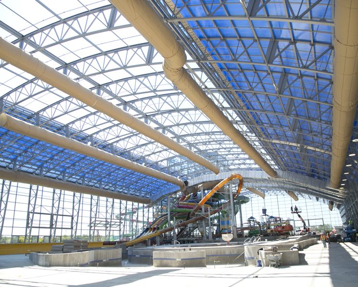 Epic Waters water park features a 62,000 sq ft OpenAire retractable roof Epic Waters water park features a 62,000 sq ft OpenAire retractable roof