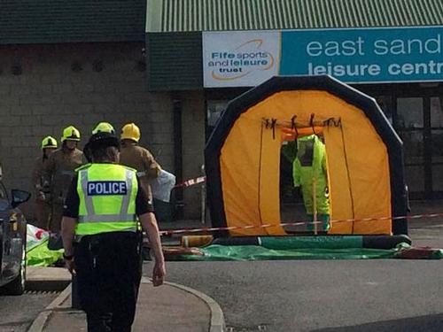 Emergency services treating multiple casualties after leisure centre chemical leak