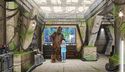 Visitors will be able to meet signature Star Wars characters, such as Chewbacca / Disney