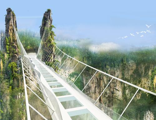 Plans for an even grander glass bridge are currently underway, with Israeli architecture firm Haim Dotan’s 380-metre-long Zhangjiajie Grand Canyon Glass Bridge / Haim Dotan