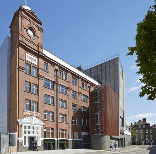 The copper coloured cladding relates to the brands distilling process / Paul Riddle 