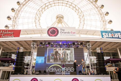 Florida governor Rick Scott takes the stage at I-Drive 360 / Roberto Gonzalez/Getty Images for I-Drive 360
