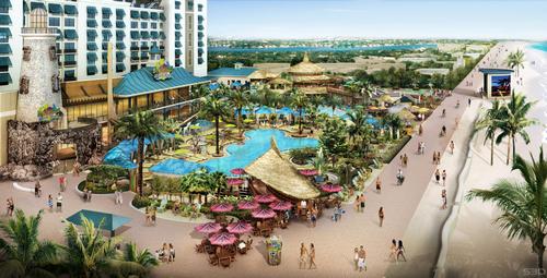 Among the numerous leisure facilities planned for the resort, there will be an 11,000sq ft (1,022sq m) St. Somewhere Spa / The McBride Company