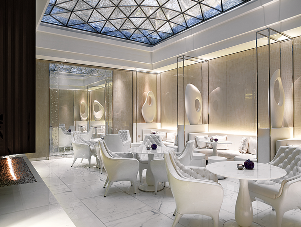The spa lounge is one of several areas for relaxation at ESPA Life at Corinthia