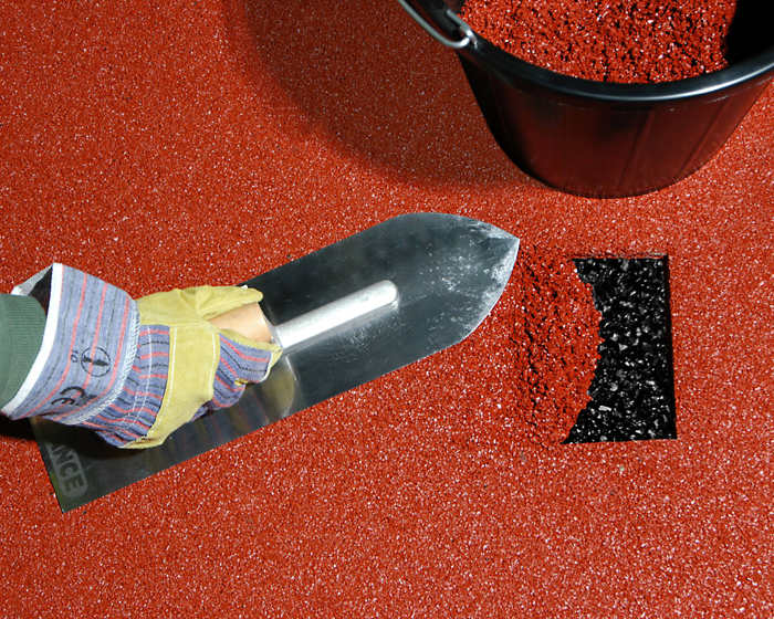 The company supplies contractors and surface installers with coloured EPDM / 