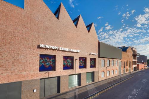 Damien Hirst's Newport Street Gallery comprises a string of three listed theatre production warehouses and two new buildings