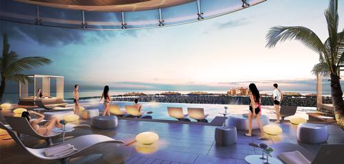 The pool and a rooftop restaurant will be open to guests staying at the St Regis hotel located in the tower
/ RSP 
