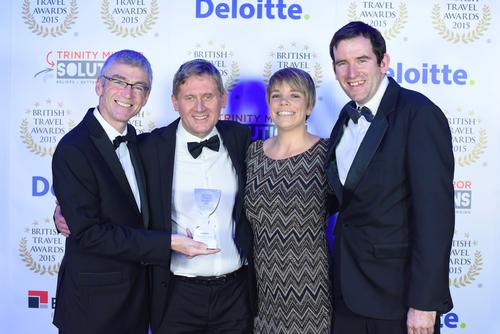 The Eden Project team accept their award / British Travel Awards