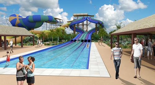 The cashless waterpark will use waterproof wristbands for guest to make purchases
