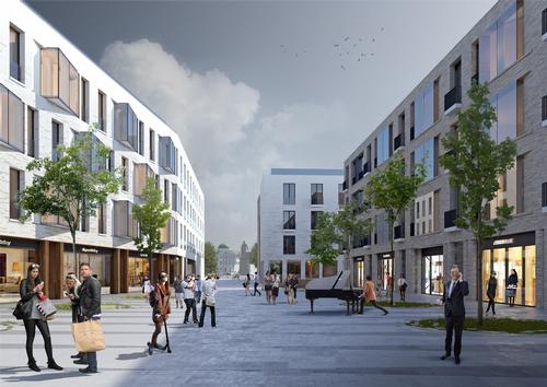 The buildings will be linked by a new promenade / SSA