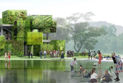 The design is inspired by Chinese garden culture / Studio Pei-Zhu