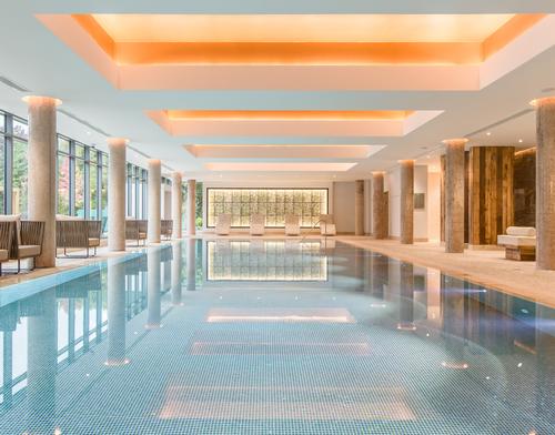A new heated indoor relaxation pool is part of the Thermal Spa Village / Galgorm