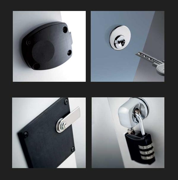 Ojmar’s range of innovative locking
systems are robust to withstand heavy
usage, yet easy to manage and maintain