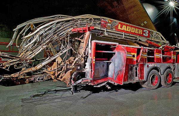 The Ladder 3 fire engine, a poignant artefact / © jin lee