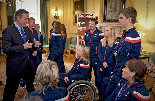 Team GB’s winter paralympians met Prime Minister David Cameron following their success in Sochi