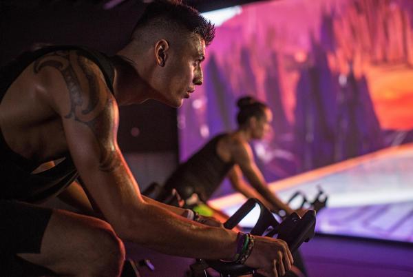 The perceived rate of exertion can be less in an immersive class